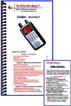 BCD396XT Mini-manual and Wallet Card