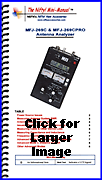MFJ-269C Laminated Operating Guide