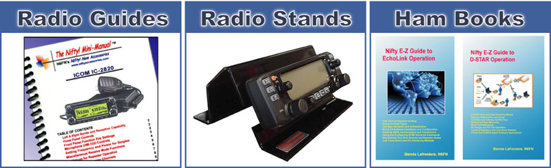 Nifty Ham Radio Operating Guides, Stands and Books